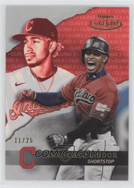 2020 Topps Gold Label - [Base] - Class 3 Red #32 - Francisco Lindor /25