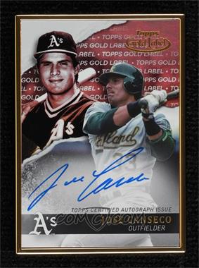 2020 Topps Gold Label - Gold Label Framed Autographs #GLA-JC - Jose Canseco