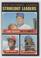 NL Strikeout Leaders (Tom Seaver, Bob Gibson, Fergie Jenkins)