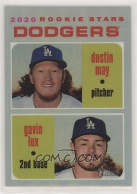 2020 Topps Heritage - [Base] - Chrome Refractor #THC-188 - Rookie Stars - Dustin May, Gavin Lux /571