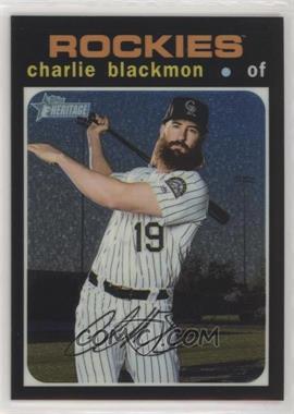 2020 Topps Heritage - [Base] - Chrome #THC-420 - Charlie Blackmon /999