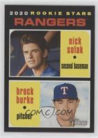 Rookie Stars - Nick Solak, Brock Burke