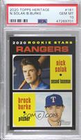 Rookie Stars - Nick Solak, Brock Burke [PSA 10 GEM MT]