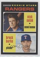 Rookie Stars - Nick Solak, Brock Burke