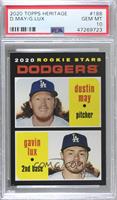 Rookie Stars - Dustin May, Gavin Lux (Base) [PSA 10 GEM MT]