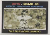 AL Playoffs - Cole Shuts Down Yankees