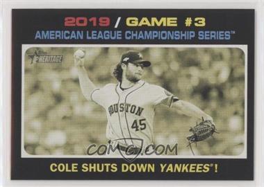 2020 Topps Heritage - [Base] #197 - AL Playoffs - Cole Shuts Down Yankees