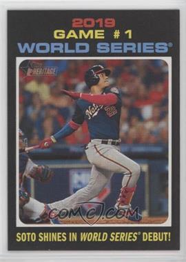 2020 Topps Heritage - [Base] #327 - World Series Highlights - Soto Shines In World Series Debut