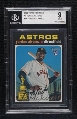 2020 Topps Heritage - [Base] #54.5 - Error Variation - Yordan Alvarez [BGS 9 MINT]