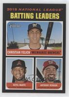 League Leaders - Christian Yelich, Ketel Marte, Anthony Rendon