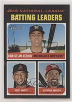 League Leaders - Christian Yelich, Ketel Marte, Anthony Rendon