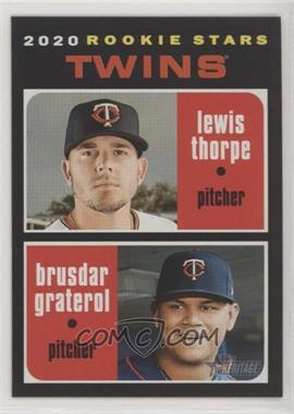 2020 Topps Heritage - [Base] #74 - Rookie Stars - Lewis Thorpe, Brusdar Graterol