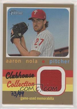 2020 Topps Heritage - Clubhouse Collection Relics - Gold #CCR-AN - Aaron Nola /99