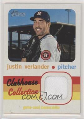 2020 Topps Heritage - Clubhouse Collection Relics #CCR-JV - Justin Verlander