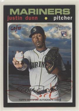 2020 Topps Heritage - Real One Autographs - Special Edition Red Ink #ROA-JD - Justin Dunn /71