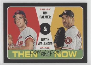 2020 Topps Heritage - Then and Now #TN-13 - Jim Palmer, Justin Verlander