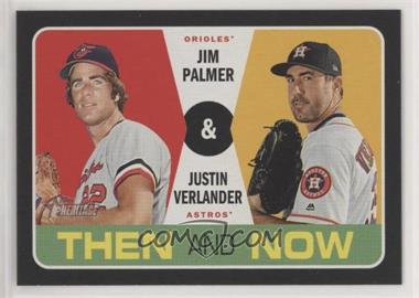 2020 Topps Heritage - Then and Now #TN-13 - Jim Palmer, Justin Verlander