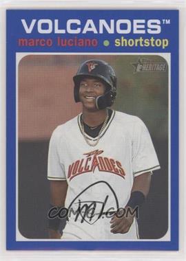 2020 Topps Heritage Minor League Edition - [Base] - Blue #113 - Marco Luciano /99