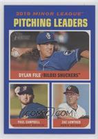 2019 Minor League Leaders - Paul Campbell, Zac Lowther, Dylan File #/99