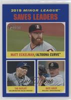 2019 Minor League Leaders - Nate Griep, Matt Eckelman, Tad Ratliff #/99