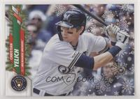 Short Print Variations - Christian Yelich (Ornament Hanging from Batting Glove)