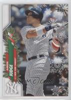 Rare Short Print Variations - Aaron Judge (Candy Cane Left Arm Sleeve)