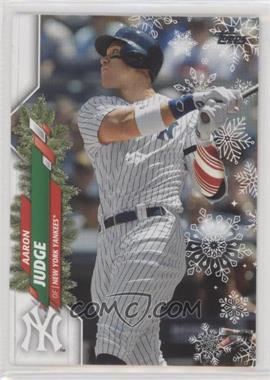 2020 Topps Holiday - WalMart Mega Box [Base] #HW38.3 - Rare Short Print Variations - Aaron Judge (Candy Cane Left Arm Sleeve)