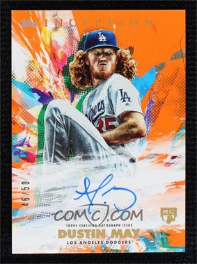 2020 Topps Inception - Rookies & Emerging Stars Autographs - Orange #RESA-DM - Dustin May /50