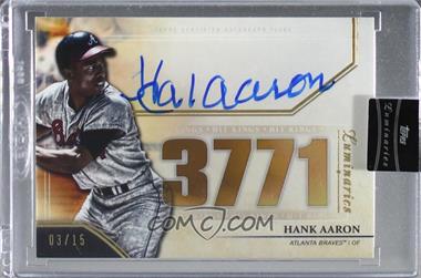 2020 Topps Luminaries - Hit Kings Autographs #HK-HA - Hank Aaron /15 [Uncirculated]