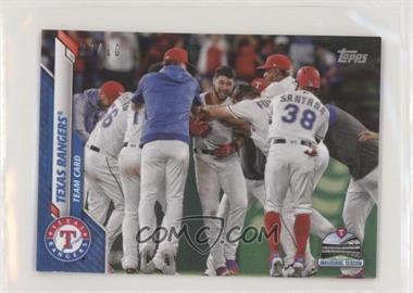 2020 Topps Mini - [Base] - Blue #516 - Texas Rangers /10