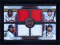 Ozzie Albies, Freddie Freeman, Ronald Acuna Jr., Dansby Swanson #/75