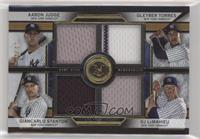 Aaron Judge, Gleyber Torres, Giancarlo Stanton, D.J. LeMahieu #/25