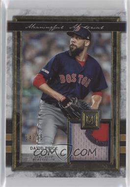 2020 Topps Museum Collection - Meaningful Materials Relics - Gold #MMR-DPR - David Price /25