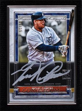 2020 Topps Museum Collection - Museum Framed Autographs #MFA-MG - Miguel Cabrera /15