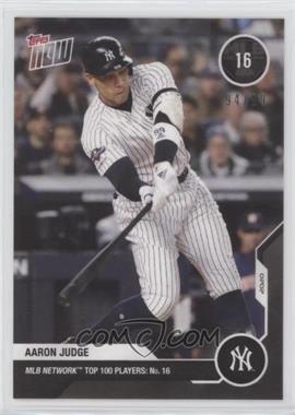 2020 Topps Now MLB Network Top 100 Players - [Base] - Black #MN16 - Aaron Judge /99