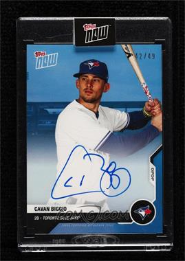 2020 Topps Now Road to Opening Day - [Base] - Blue Autographs #OD-65B - Cavan Biggio /49 [Uncirculated]