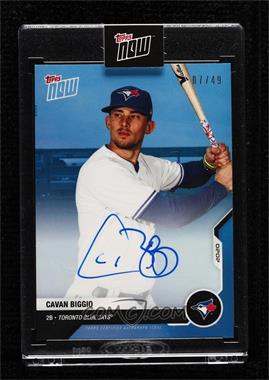 2020 Topps Now Road to Opening Day - [Base] - Blue Autographs #OD-65B - Cavan Biggio /49 [Uncirculated]