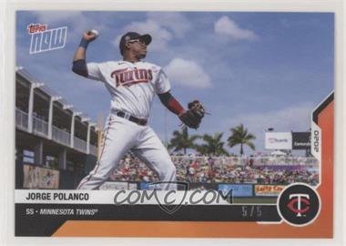 2020 Topps Now Road to Opening Day - [Base] - Orange #OD-141 - Jorge Polanco /5