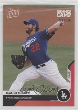 2020 Topps Now Road to Opening Day - [Base] - Red #OD-495 - Summer Camp - Clayton Kershaw /10
