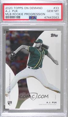 2020 Topps On Demand Rookie Progression - [Base] #33 - A.J. Puk [PSA 10 GEM MT]