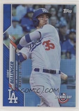 2020 Topps Opening Day - [Base] - Opening Day Edition Blue Foil #129 - Cody Bellinger /2020