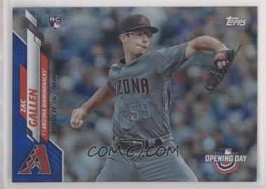 2020 Topps Opening Day - [Base] - Opening Day Edition Blue Foil #16 - Zac Gallen /2020 [EX to NM]