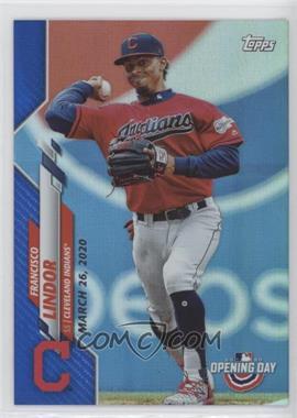 2020 Topps Opening Day - [Base] - Opening Day Edition Blue Foil #48 - Francisco Lindor /2020