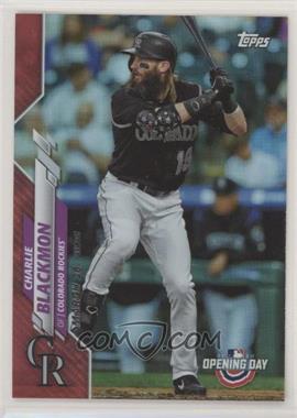 2020 Topps Opening Day - [Base] - Target Red Foil #149 - Charlie Blackmon