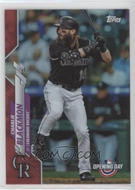 2020 Topps Opening Day - [Base] - Target Red Foil #149 - Charlie Blackmon