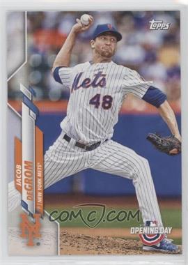 2020 Topps Opening Day - [Base] #187.1 - Jacob deGrom (Pinstripe Mets Jersey, Pitching)