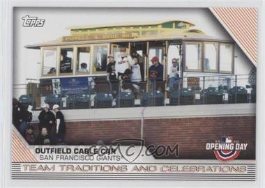 2020 Topps Opening Day - Team Traditions and Celebrations #TTC-7 - Outfield Cable Car