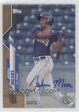2020 Topps Pro Debut - [Base] - Gold Autographs #PD-139 - Joshua Mears /50