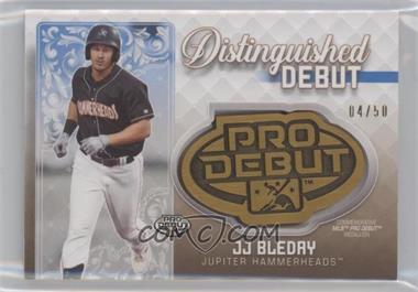 2020 Topps Pro Debut - Distinguished Debut Medallions - Gold #DD-JJB - JJ Bleday /50