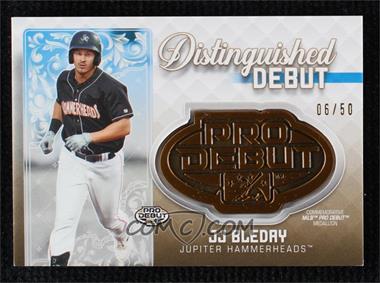 2020 Topps Pro Debut - Distinguished Debut Medallions - Gold #DD-JJB - JJ Bleday /50